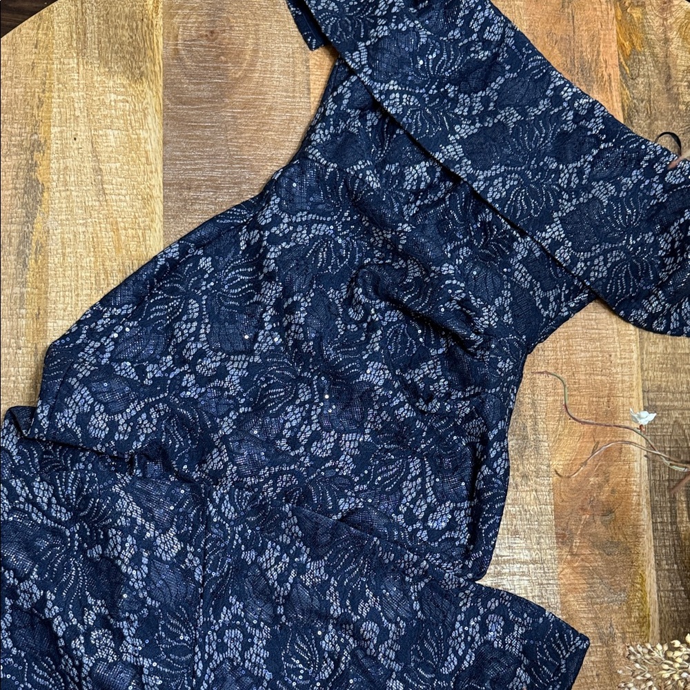 Vince Camuto Black and Gold Sequin Detail